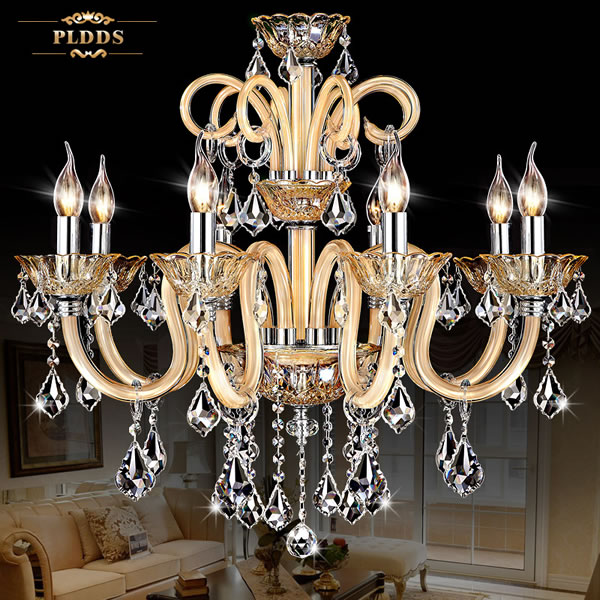 欧式蜡烛水晶吊灯饰