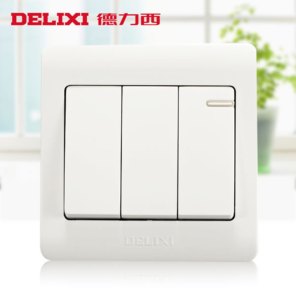 三联 三位开关面板